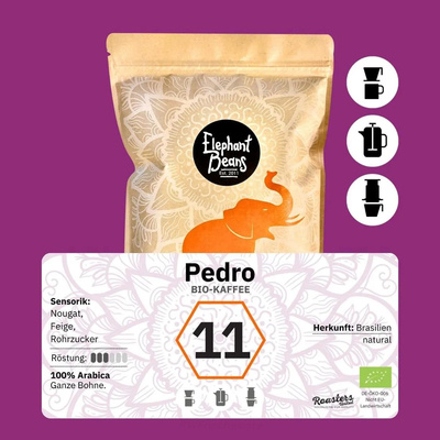 Produktfoto zu Kaffee Pedro Bohne 250g