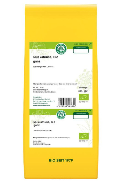 Produktfoto zu VB 500g Muskatnuss ganz