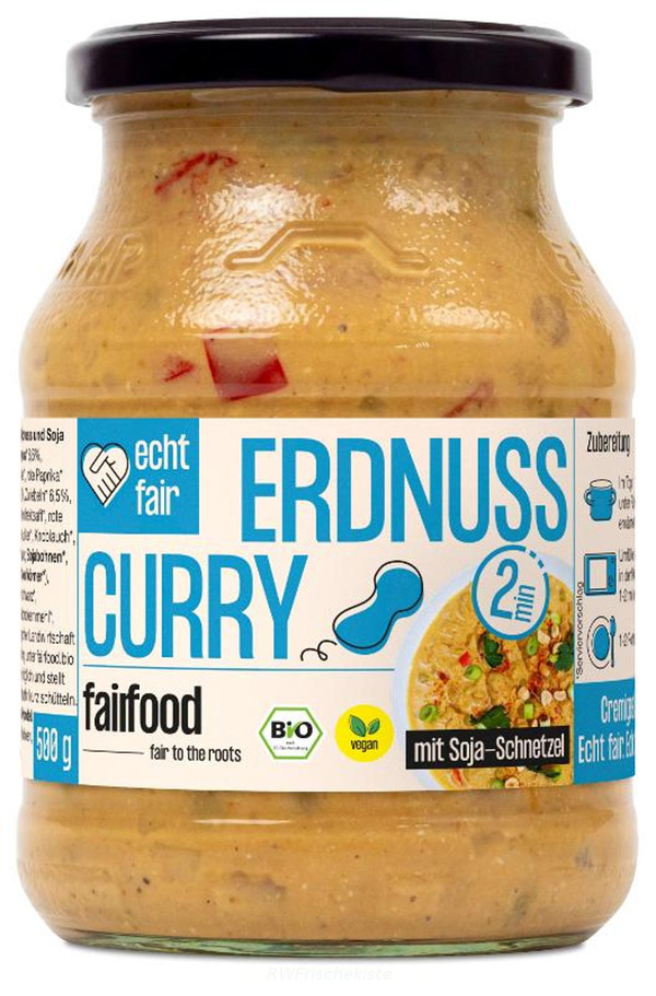 Produktfoto zu Veganes Erdnuss Curry