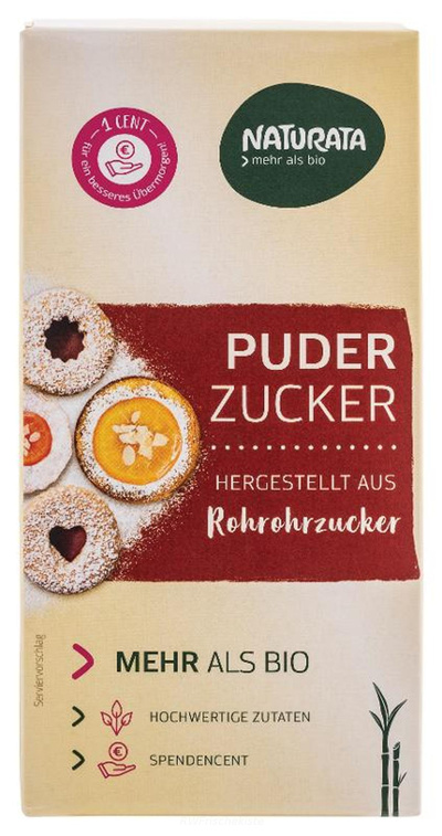 Produktfoto zu Puderzucker aus Rohrohrzucker
