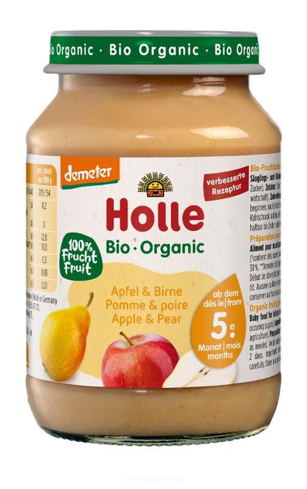 Produktfoto zu Babynahrung Apfel & Birne 6x