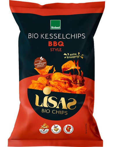 Produktfoto zu Lisas Kesselchips BBQ Style