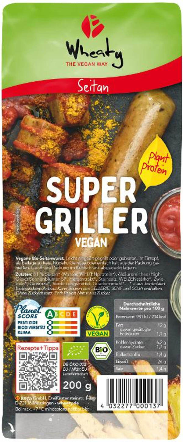 Produktfoto zu Vegane Super Griller