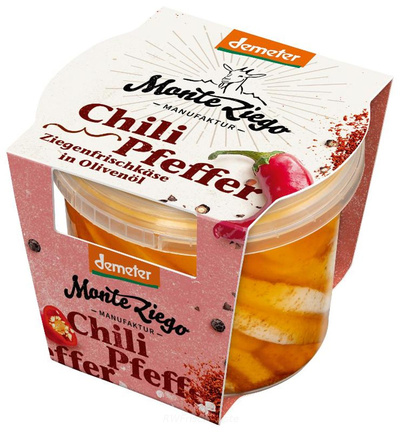 Produktfoto zu Ziegenfrischkäse Chili-Pfeffer