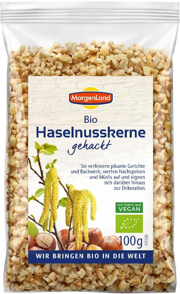 Produktfoto zu Haselnusskerne gehackt