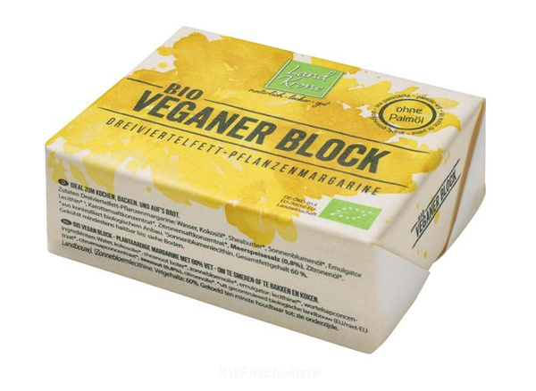 Produktfoto zu Landkrone vegane Margarine im Block 250g
