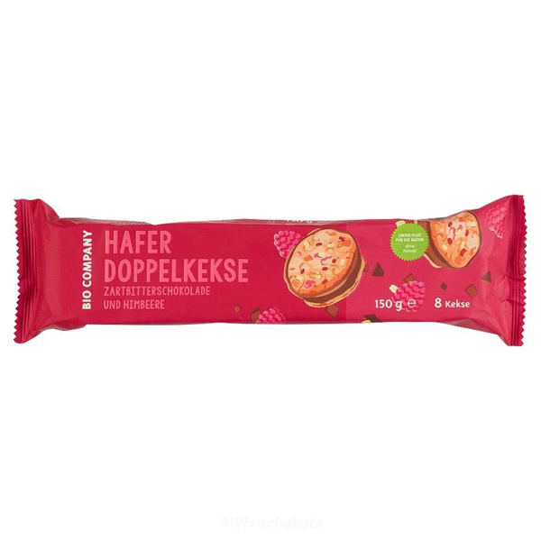 Produktfoto zu Haferdoppelkekse mit Himbeere