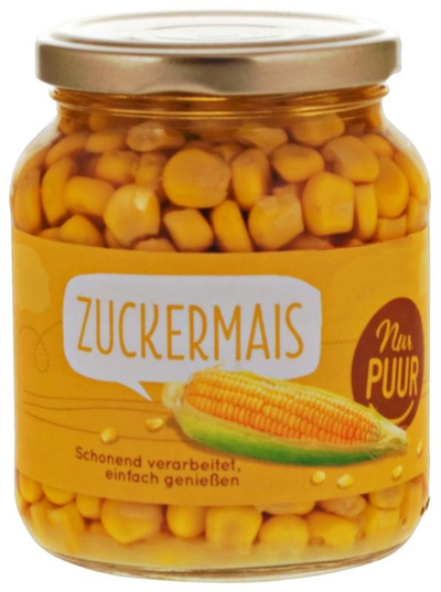 Produktfoto zu Zuckermais im Glas