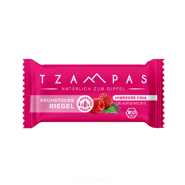 Produktfoto zu TZAMPAS Frühstücksriegel Himbeere Chia