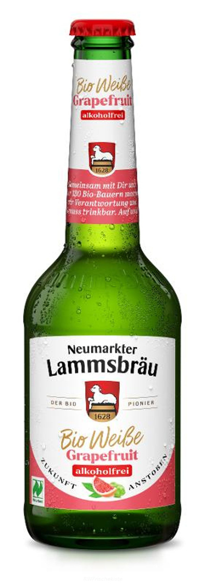 Produktfoto zu Lammsbräu Weiße & Grapefruit alkoholfrei 10er