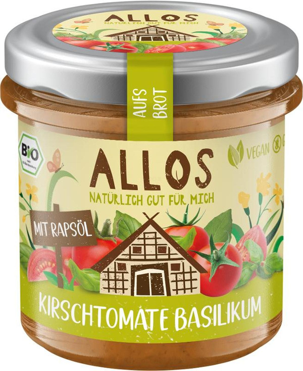Produktfoto zu Kirschtomate-Basilikum-Aufstrich