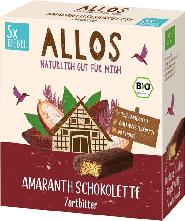 Produktfoto zu Amaranth-Schokolette Zartbitter 5er Pack