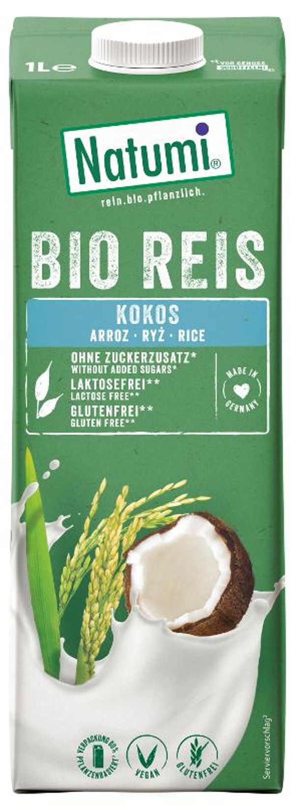Produktfoto zu Natumi Reisdrink Kokos