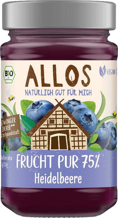 Produktfoto zu Frucht Pur 75% Heidelbeere
