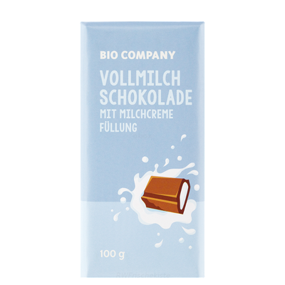 Produktfoto zu Vollmilchschokolade mit Milchcremefüllung