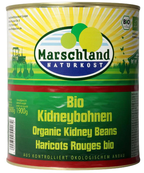 Produktfoto zu 1,9kg Kidneybohnen große Dose