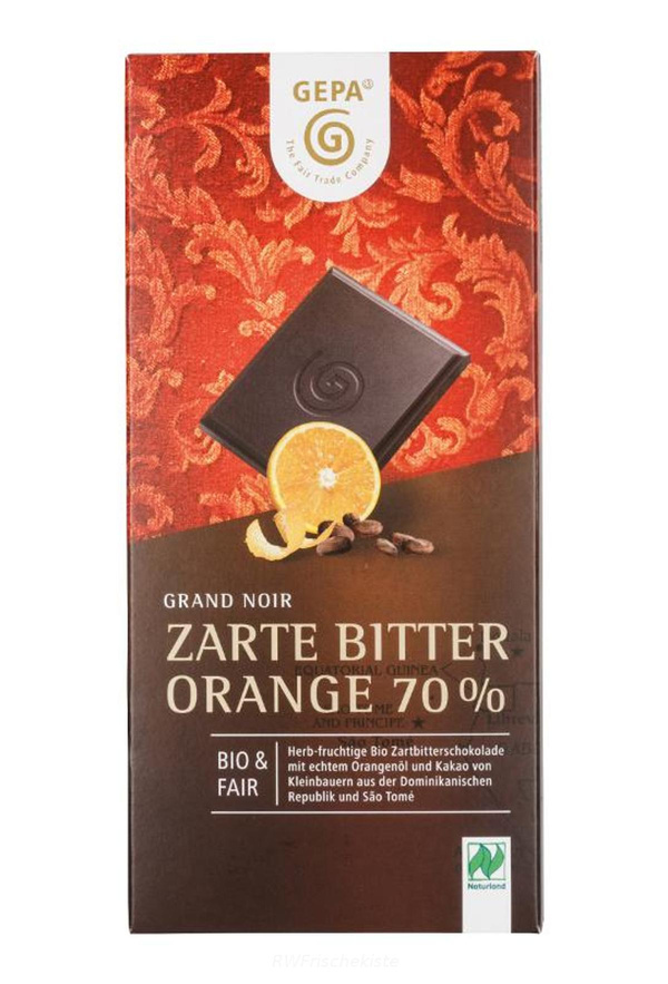 Produktfoto zu Grand Noir Orange 70% Schokolade