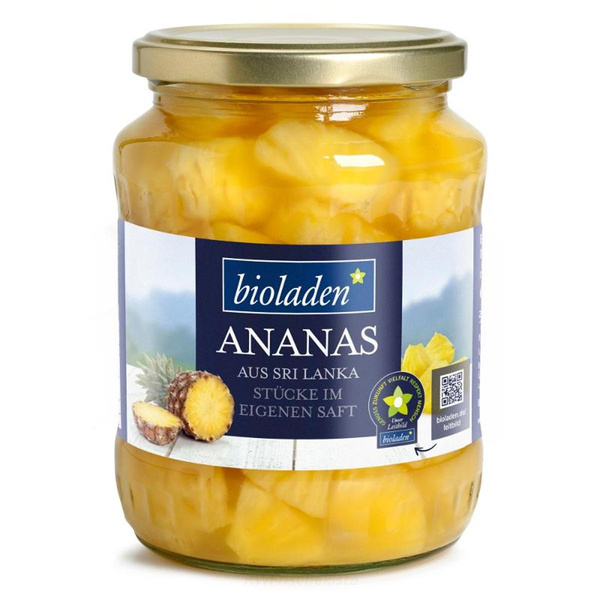 Produktfoto zu b* Ananasstücke im Glas