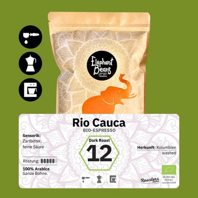 Produktfoto zu Espresso Rio Cauca Bohne 1kg