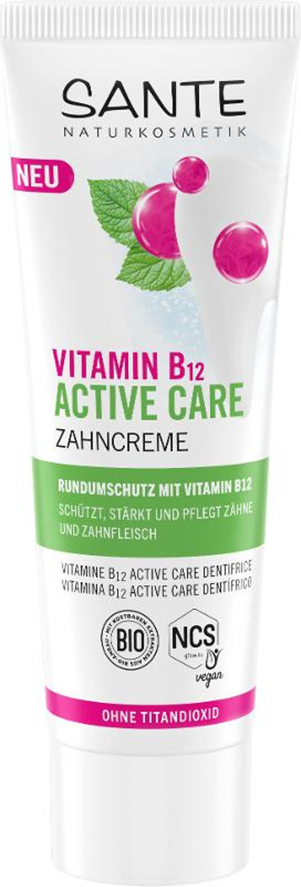 Produktfoto zu Zahncreme Vitamin B12 active c