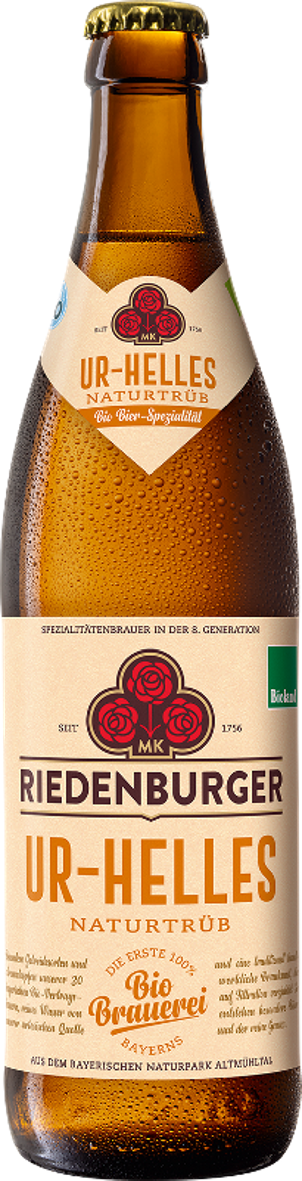 Produktfoto zu Riedenburger Ur-Helles naturtrüb Flasche