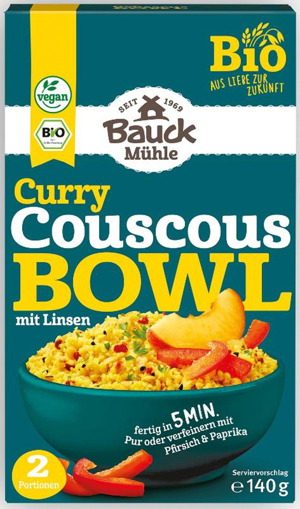 Produktfoto zu Couscous Bowl Curry mit Linsen