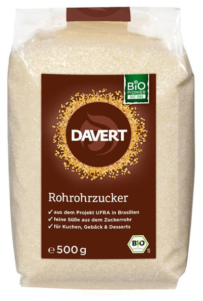 Produktfoto zu Rohrohrzucker 500g
