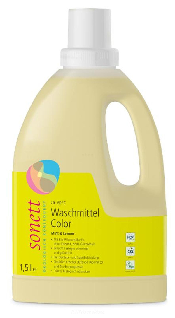 Produktfoto zu Color-Waschmittel flüssig Mint