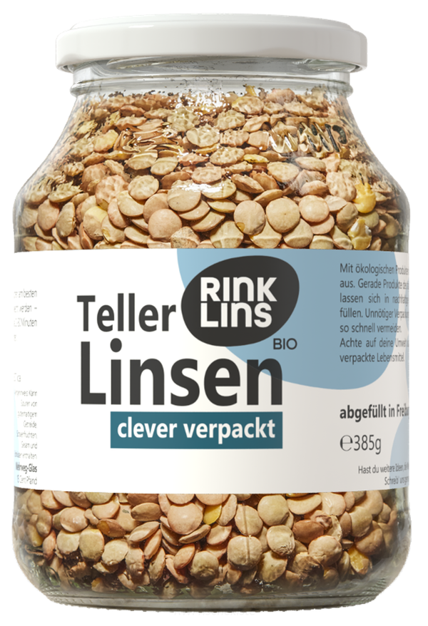 Produktfoto zu Tellerlinsen im Glas