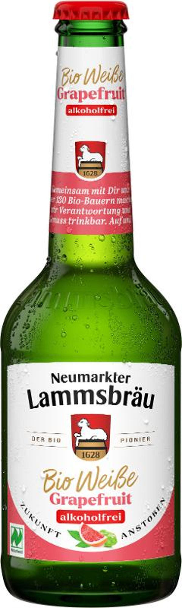 Produktfoto zu Lammsbräu Weiße & Grapefruit alkoholfrei 10er