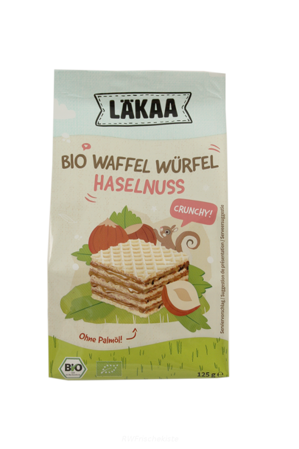 Produktfoto zu Waffel Würfel mit Haselnusscreme