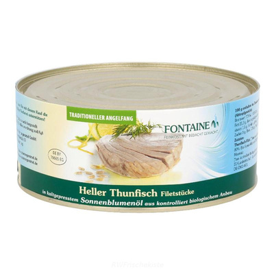 Produktfoto zu Heller Thunfisch Sonnenblumenöl 1000g