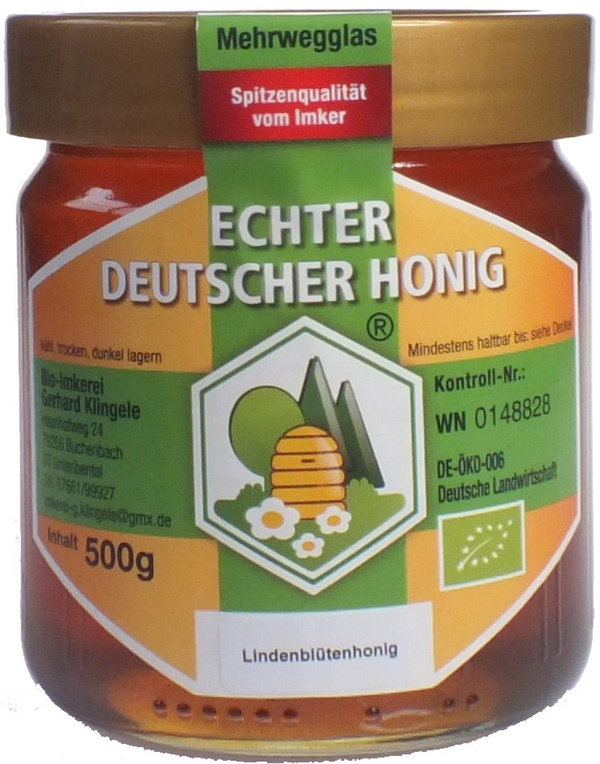 Produktfoto zu Lindenblütenhonig