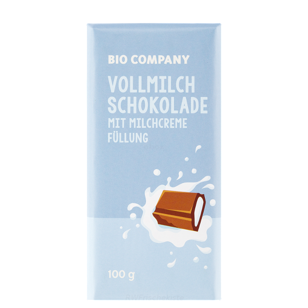 Produktfoto zu Vollmilchschokolade mit Milchcremefüllung