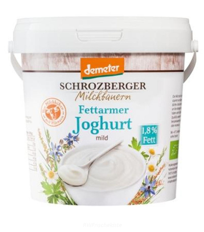 Produktfoto zu fettar. Joghurt Natur 1,8% 1kg