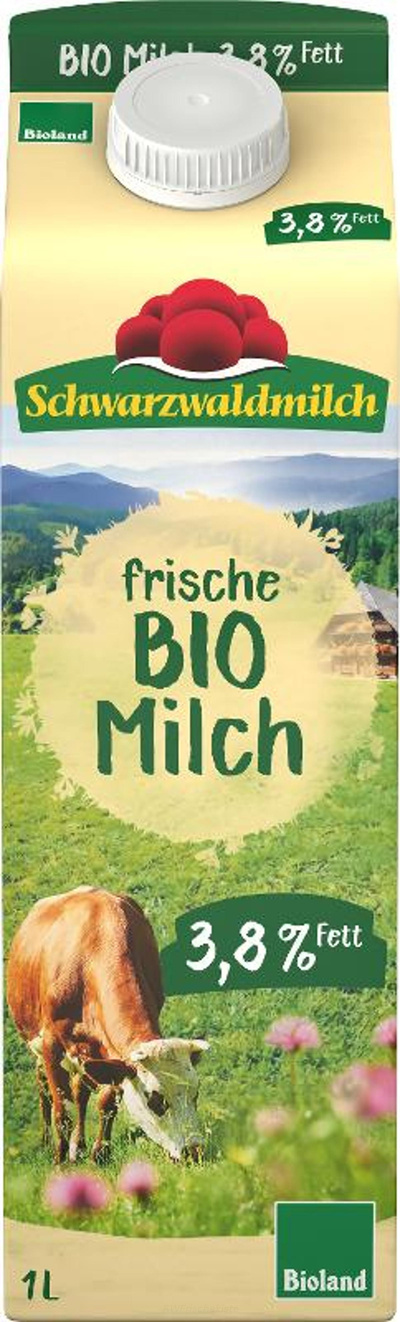 Produktfoto zu Schwarzwaldmilch 3,8% Tetra