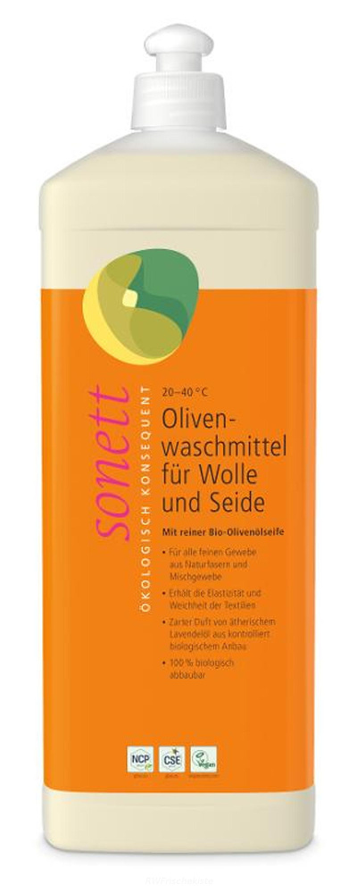 Produktfoto zu Olivenwaschmittel Wolle_ Seide