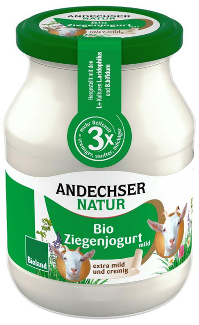 Produktfoto zu Ziegenjogurt Natur mild 6,6%