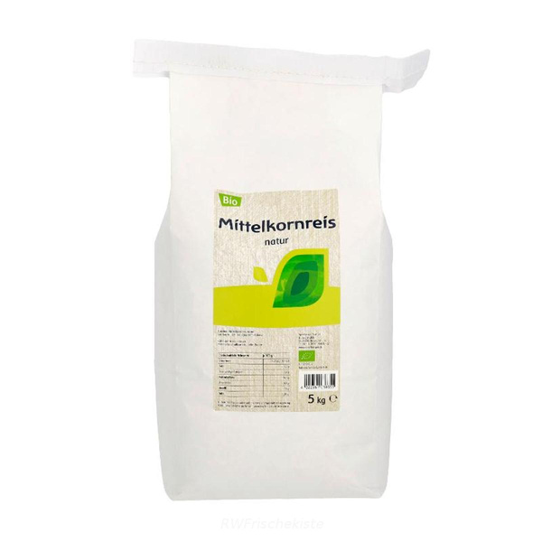 Produktfoto zu Mittelkornreis natur 5kg