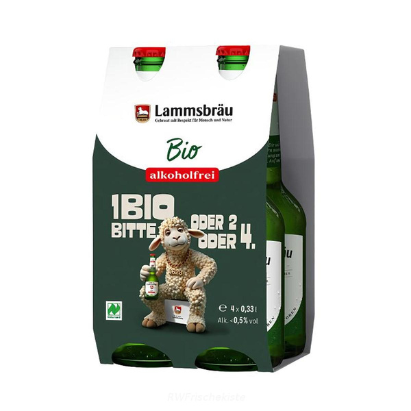 Produktfoto zu Lammsbräu alkoholfrei 0,33l Kasten
