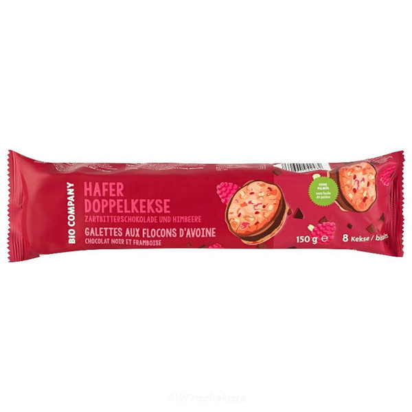 Produktfoto zu Haferdoppelkekse mit Himbeere