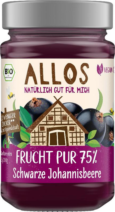 Produktfoto zu Frucht Pur 75% Schwarze Johann