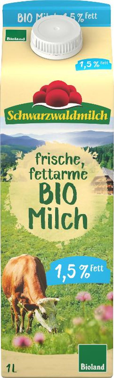 Produktfoto zu Schwarzwaldmilch 1,5% Tetra