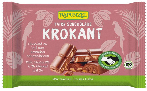 Produktfoto zu Vollmilch Krokant Schokolade
