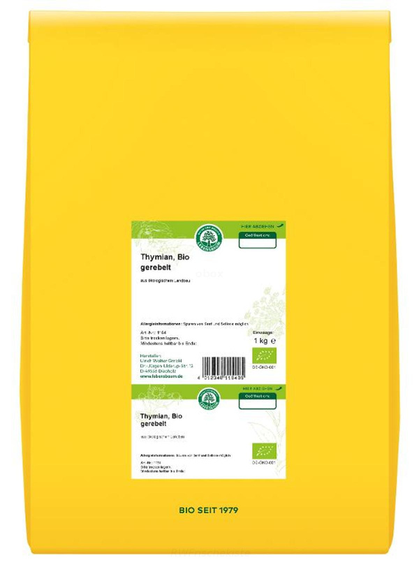Produktfoto zu VB 1kg Thymian gerebelt getr.