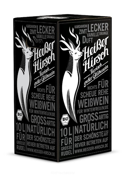 Produktfoto zu 10L weißer Glühwein Heißer Hir
