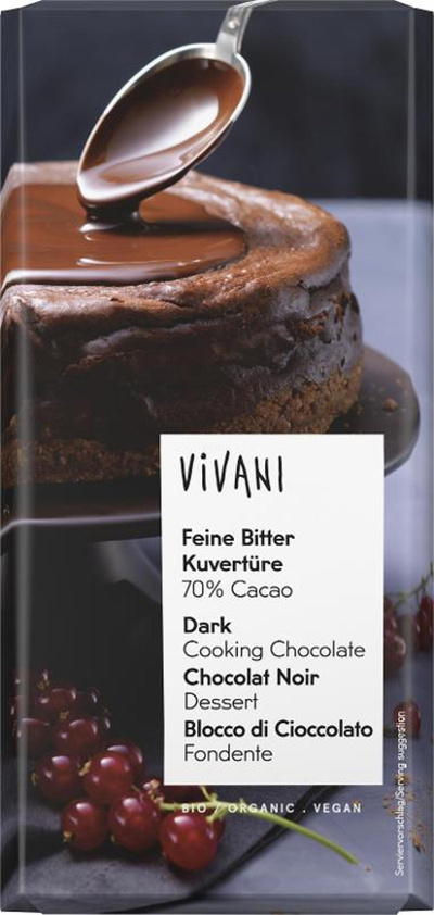 Produktfoto zu Feine Bitter Kuvertüre 70%