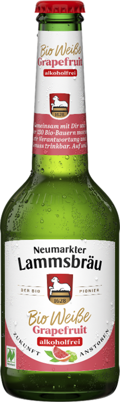 Produktfoto zu Lammsbräu Weiße & Grapefruit alkoholfrei 10er