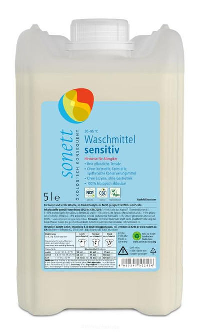 Produktfoto zu Waschmittel flüssig sensitiv 5L
