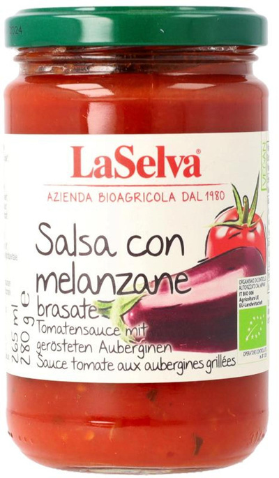 Produktfoto zu Tomatensauce mit gerösteten Auberginen